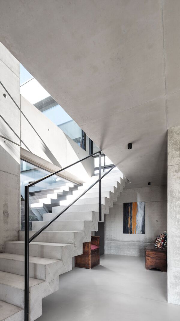 Einfamilienhaus im Burgenland mit Sichtbeton und ÖKOBETON-R von Wopfinger Transportbeton, Foto: Kurt Kuball